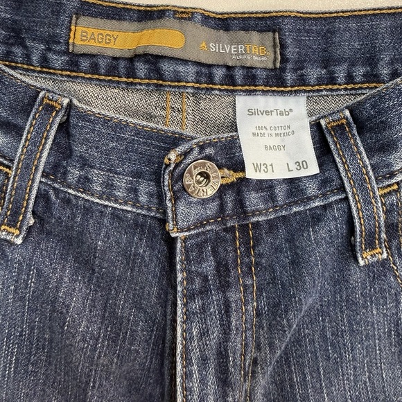 Levi's Silvertab Baggy Jeans Men's 31x30 Blue Denim Y2K Skater Relaxed Fit - Picture 6 of 11